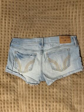 Hollister Light Wash Denim Cutoff Shorts
